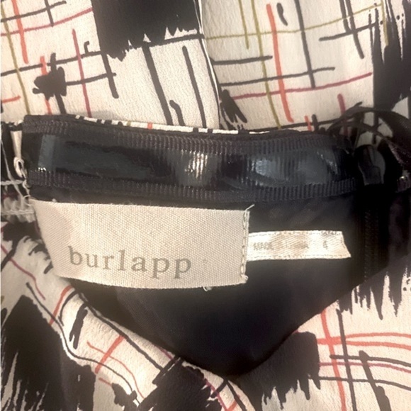 “BURLAPP” ANTHROPOLOGIE Silk Strapless Dress - Picture 14 of 15